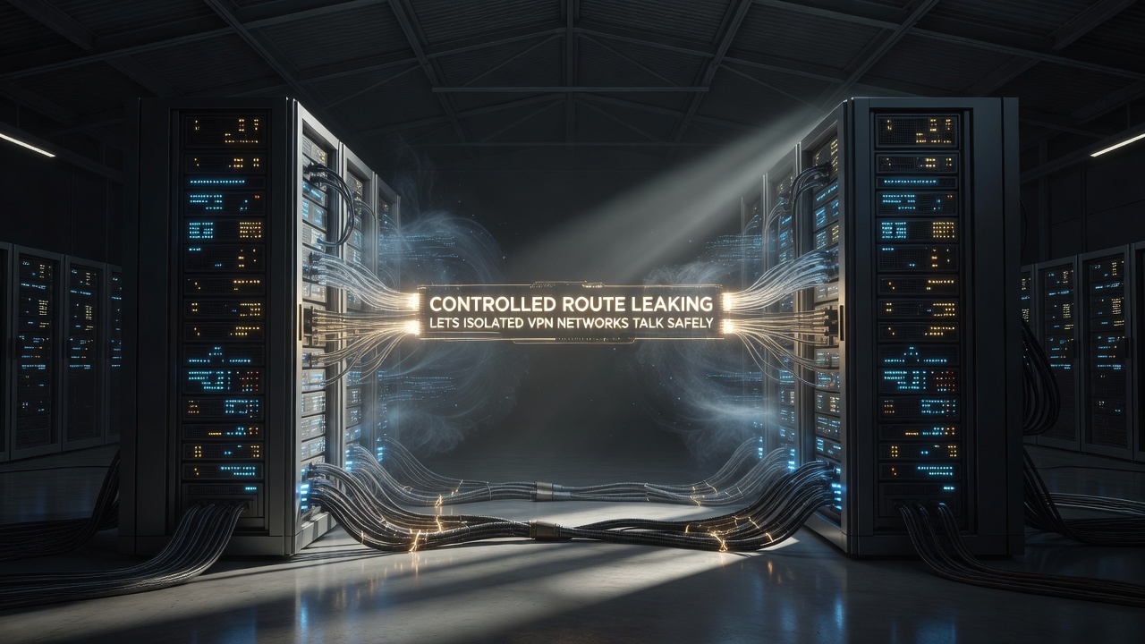 Controlled Route Leaking Lets Isolated VPN Networks Talk Safely