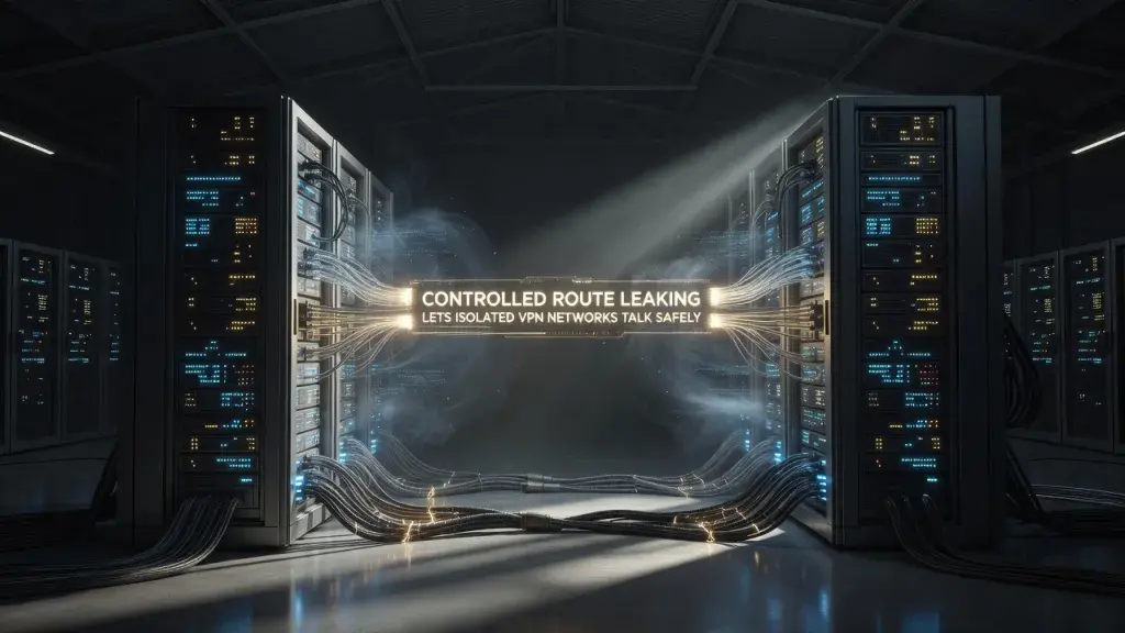 Controlled Route Leaking Lets Isolated VPN Networks Talk Safely